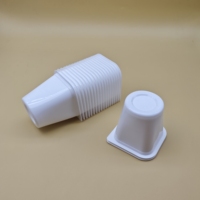 Sulide vente en gros Emballage jetable 180cc PP blanc gobelet en plastique contenants de yaourt liquide de type carré à vendre