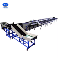 Efficiënte, voordelige, industriële, multifunctionele 304 roestvrijstalen mango sorteermachine, groente- en fruit sorteermachine, schilmachine