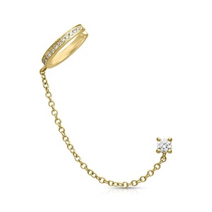 Gemnel-<span class=keywords><strong>pendientes</strong></span> de <span class=keywords><strong>cadena</strong></span> de <span class=keywords><strong>plata</strong></span> de ley 925, joyería fina de oro de 18k con diamantes - Product Image 3