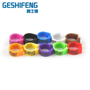 Plastic snap open plastic printing pigeon logo and name number on pigeon ring - Product Image 1