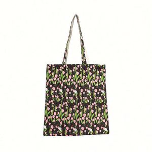 Sac en toile personnalisé avec impression de logo, sac de shopping publicitaire tendance, sac en toile 100% coton, sac à bandoulière, taille personnalisée - Product Image 3