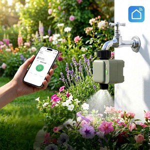 Kit de programmateur d'<span class=keywords><strong>arrosage</strong></span> intelligent <span class=keywords><strong>WiFi</strong></span> 2,4 GHz avec passerelle, connexion stable, portée de 200 m, contrôleur d'irrigation extérieur, programmation par application - Product Image 4
