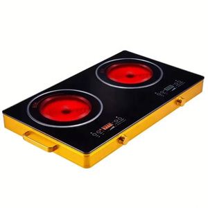 Table de cuisson à induction double de haute qualité 3500W, cuisinière électrique infrarouge radiante - Product Image 1