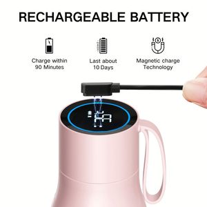 Bouteille d'eau intelligente OEM Mini en acier inoxydable 316 avec affichage de la température, contrôle par application, isolation thermique 12-24 heures, tasse portable - Product Image 4