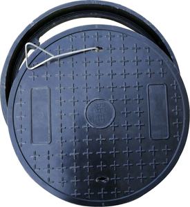 Cubierta de gabardina FRP de alta calidad, tapa de alcantarillado de drenaje GRP - Product Image 5