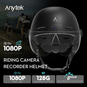 Cámara inteligente para casco de motocicleta Ikevision 1080P Grabación de Audio y vídeo 128G tarjeta TF con luz de alerta trasera de batería de 1200mAh - Product Image 2