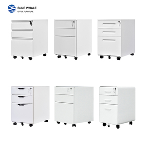 Archivador Metálico Comercial para Oficina, Mueble de Oficina con 3 Cajones, Pedestal Móvil de Acero, Gabinete Bajo Escritorio, Directo de Fábrica - Product Image 4