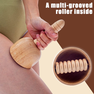 Rodillo de Masaje de Madera de Alta Calidad a Precio de Fábrica, <span class=keywords><strong>Copa</strong></span> <span class=keywords><strong>Sueca</strong></span> Gua Sha <span class=keywords><strong>para</strong></span> Drenaje Linfático y Masaje Corporal en Casa - Product Image 5