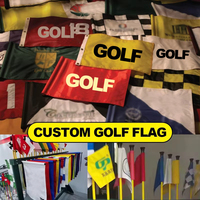 Drapeaux de mini-golf personnalisés, double face, bannière de golf extérieure 12x18 pouces, bannière Oxford personnalisée, drapeau de golf personnalisé