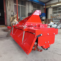 Cultivateur rotatif pour tracteur agricole, cultivateur rotatif robuste, cultivateur rotatif super robuste, attelage à 3 points