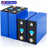Cellules LiFePO4 3.2V 280Ah en stock aux États-Unis, batterie au lithium-fer LF280 à décharge profonde, cellule de batterie rechargeable avec goujons M6 et barres omnibus