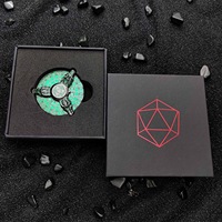 Dés à 20 faces en métal pour jeux de rôle (RPG) et D&D, 7-en-1, avec boîte cadeau, pour jeu de société