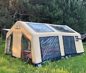 Tienda de campaña inflable para exteriores, carpa de viaje impermeable, aire acondicionado