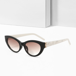 Châu Âu Mỹ của phụ nữ CAT-Eye Sunglasses high-end Retro Shades với UV400 ống kính thời trang đơn giản cái nhìn tự nhiên bán buôn - Product Image 1