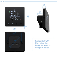 Thermostat intelligent Tuya personnalisé BEOK OEM avec écran LED pour l'application Smart Life CE RoHS