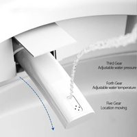 Toilettes domestiques intelligentes entièrement automatiques, avec fonctions d'économie d'énergie et d'eau, à poser au sol, intégrées à la salle de bain
