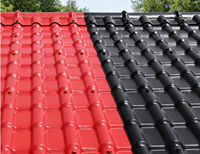 Tuile de toit en résine synthétique ASA UPVC Roman, plaque de toiture en plastique colorée résistante aux intempéries pour la construction de villas aux Philippines