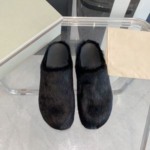 CALF Cow Hide SKIN CLOG SLIPPER Sandalias planas de mula - Product Image 3