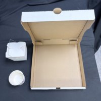 Boîtes à pizza biodégradables en carton ondulé kraft, résistantes à la graisse, avec logo personnalisé, plusieurs tailles, faible MOQ, qualité alimentaire - Fournisseur SP5247