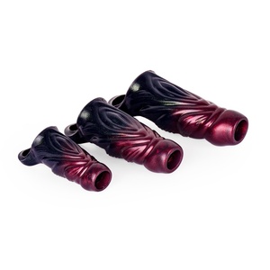 Amazon Hot Sell Thick and Long <b>Dildo</b> Cover for Men Soft Silicone Hollow Wolf Tooth Cover <b>Dildo</b> Auxiliary Cover - Product Image 1