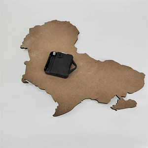 Ustom-relojes <span class=keywords><strong>de</strong></span> sublimación con forma <span class=keywords><strong>de</strong></span> <span class=keywords><strong>mapa</strong></span>, blancos - Product Image 3