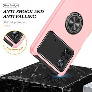 Coque de téléphone magnétique en gros pour Xiaomi Poco F4 C40 M4 X4 Pro 5G avec fonction de support - Product Image 3