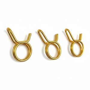 Collier de serrage à ressort double fil en acier inoxydable 304 de qualité <span class=keywords><strong>alimentaire</strong></span> pour applications médicales, de boissons et de tubes en silicone - Product Image 1
