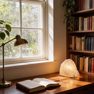 Healing Home Transparent Glass Table Lamp E27 <b>LED</b> <b>Touch</b> Control Eye Caring For Bedroom Living Room - Product Image 4
