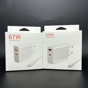 Wholesale Price 120W Super Fast Charging <b>USB</b> Fast Charger Wall Phone Charger Power <b>Adapter</b> With <b>USB</b> Charger 6A Cable for Xiaomi - Product Image 4