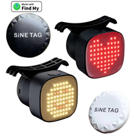 Support de vélo anti-perte Nordic Solution, unité de recherche d'emplacement de feu arrière cachée. Feu stop Globalize Tracker pour la conduite de nuit