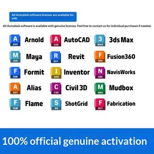 Activación de <span class=keywords><strong>Software</strong></span> Original de CAD por Correo Electrónico, Autorización 2018-2026 2025 para Gráficos y Multimedia Autodesk - Product Image 2