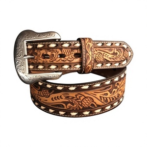 Ceinture de créateur carrée en cuir de vachette, style australien vintage, faite à la main, avec boucle en acier, imperméable, haute résistance, cuir écologique - Product Image 1