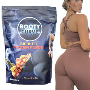 Toptan <span class=keywords><strong>Maca</strong></span> büyük popo büyütme toz ganimet eğrisi doğal Protein tozu 400g özel etiket - Product Image 1