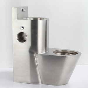 Inodoro Moderno de Una Pieza de Acero Inoxidable de Alta Calidad Resistente a Daños para Prisiones con S-9111T (L/R/C) - Product Image 5