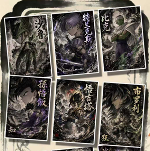 Cartes de collection <span class=keywords><strong>Dragon</strong></span> <span class=keywords><strong>Ball</strong></span> format A6, cartes d'art rares Son Goku Saiyan Vegeta, cartes à jouer en papier coloré pour les fans de DBZ - Product Image 6