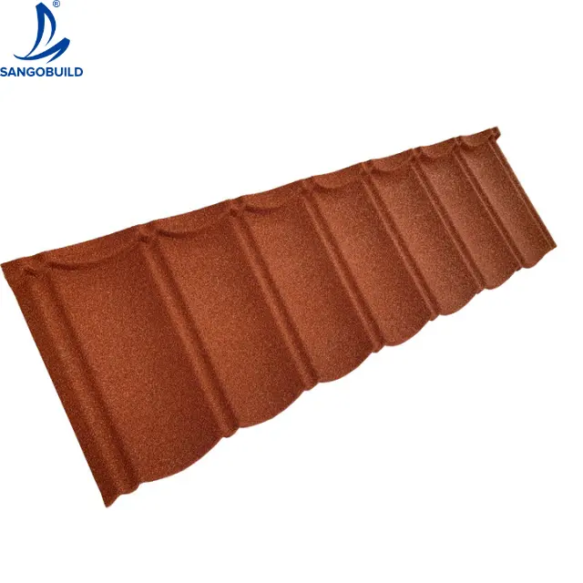 New Zealand Standard High Quality Sheet Metal Roofing Tile Color Stone Coated Terracotta Metal Roof Tiles