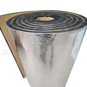 1PC 0.5x2Mx10mm Tapis d'isolation phonique et thermique en coton et feuille d'aluminium pour voiture, insonorisant et anti-bruit - Product Image 2