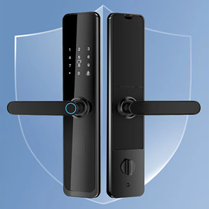 Ttlock kunci sidik jari kunci pegangan pintu pintar kunci untuk pintu depan Wi-fi rumah kamera tersembunyi bel pintu Wifi - Product Image 4