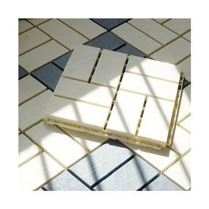 Outdoor Decorative DIY <b>Plastic</b> Floor <b>Tile</b> Wpc Interlocking Balcony <b>Garden</b> Decking <b>Tiles</b> - Product Image 1