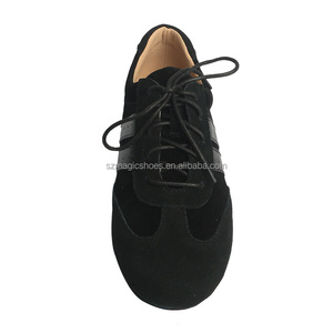 Scarpe da ballo Wedopus Alex Line <span class=keywords><strong>Dance</strong></span> scarpe da ballo con suola in pelle Unisex in pelle scamosciata scarpe da ballo nere leggere per ballare da donna - Product Image 2