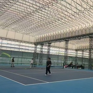 Tenda a baldacchino retrattile push-pull, dimensioni personalizzabili, tenda da esterno elettrica mobile per magazzino, copertura per campi sportivi di padel e basket - Product Image 5