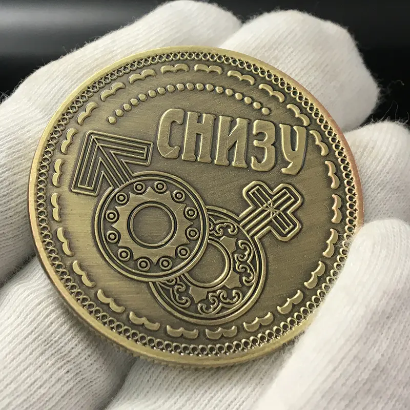 Collezione di monete commemorative in bronzo da uomo e da donna russe personalizzate monete d'oro artigianali personalizzate amano le monete fortunate