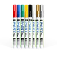 Gxin G-865A Chine Prix d'usine Vente en gros LOGO personnalisé Muti-Color pointe extra fine Set de stylos marqueurs de peinture blanche avec clip