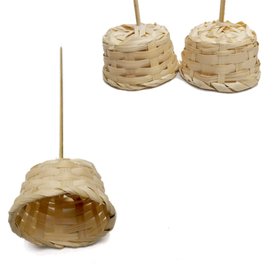 Basket Wholesale Handmade Bamboo Chip Basket Long Picks Storage Woven Basket Small Woven Bamboo Basket
