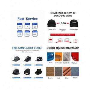 รับผลิตหมวกแก๊ปแบบ OEM/ODM ขายส่ง หมวก Snapback ปักโลโก้ตามสั่ง หมวกเบสบอลแบบ Fitted และ Trucker ผ้าฝ้าย 100% - Product Image 6