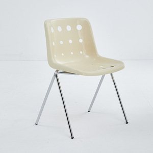 Tabouret de maquillage <span class=keywords><strong>pour</strong></span> chambre à coucher, <span class=keywords><strong>chaise</strong></span> de style mid-century couleur crème, simple, <span class=keywords><strong>pour</strong></span> petit espace, <span class=keywords><strong>chaise</strong></span> de table de maquillage, <span class=keywords><strong>chaise</strong></span> de salle à manger, <span class=keywords><strong>chaise</strong></span> d'hôtel, <span class=keywords><strong>chaise</strong></span> de café - Product Image 2