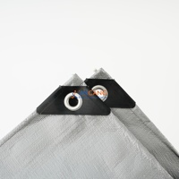 Rouleau de bâche PE Premium Noir Argent 300 g/m² – Matériau de bâche extra résistant pour usage extérieur longue durée