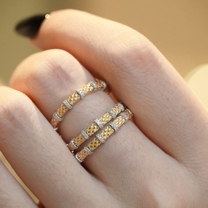 อาซูโอ เรียล ไฟน์ จิวเวลรี่ 18K แหวนทองคำแท้สีเหลืองเพชรธรรมชาติแฟชั่นแหวนของขวัญสำหรับผู้หญิงสวมใส่ทุกวัน AU750 - Product Image 5