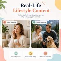 Service de photographie de produits pour un style de vie créatif, destiné aux sites e-commerce Amz, aux médias sociaux et à la publicité vidéo sur les produits.