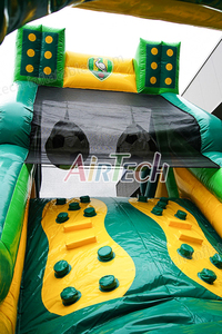 Parcours d'obstacles gonflable sur le thème du football <span class=keywords><strong>Ninja</strong></span> <span class=keywords><strong>Warrior</strong></span> pas cher avec toboggan géant pour une capacité de 20 personnes Jeu en plein air - Product Image 3